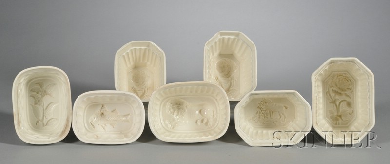 Appraisal: Seven Wedgwood Queen's Ware Culinary Molds England late th early