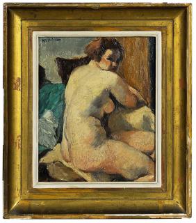 Appraisal: Charles Kvapil Belgian France - Turned Nude signed upper left