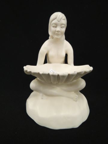 Appraisal: Van Briggle Art Pottery Figural Dish nude seated woman holding