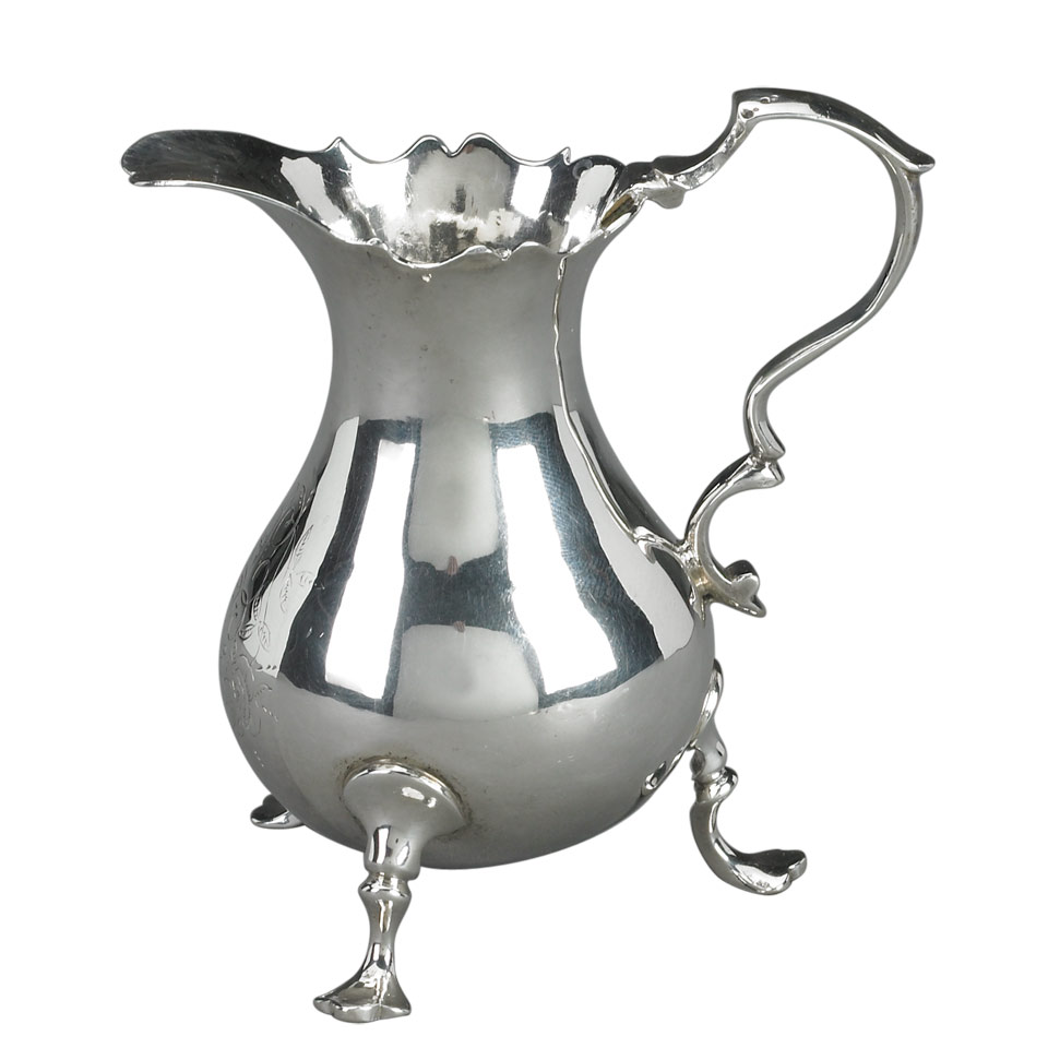 Appraisal: George II Silver Cream Jug John Muns London height cm