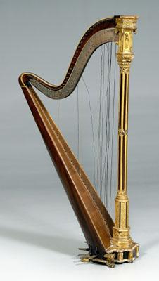 Appraisal: Fine Erard Louis Philippe harp rosewood veneer with gilt composition