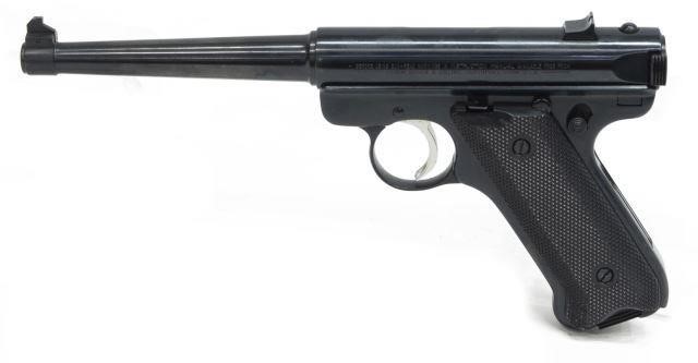 Appraisal: Ruger MKII auto load pistol LR caliber -barrel black checkered