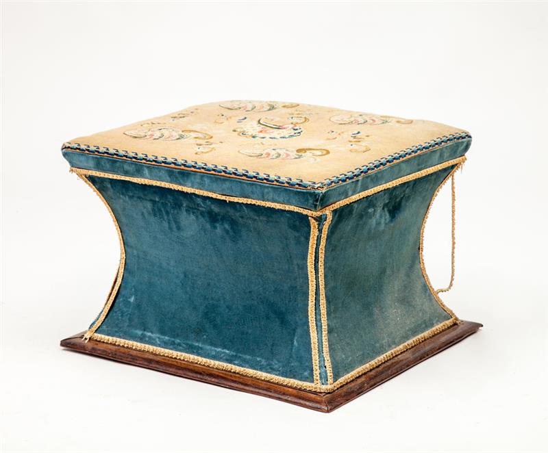 Appraisal: Victorian Upholstered and Needlework Footstool x x in Estimate -