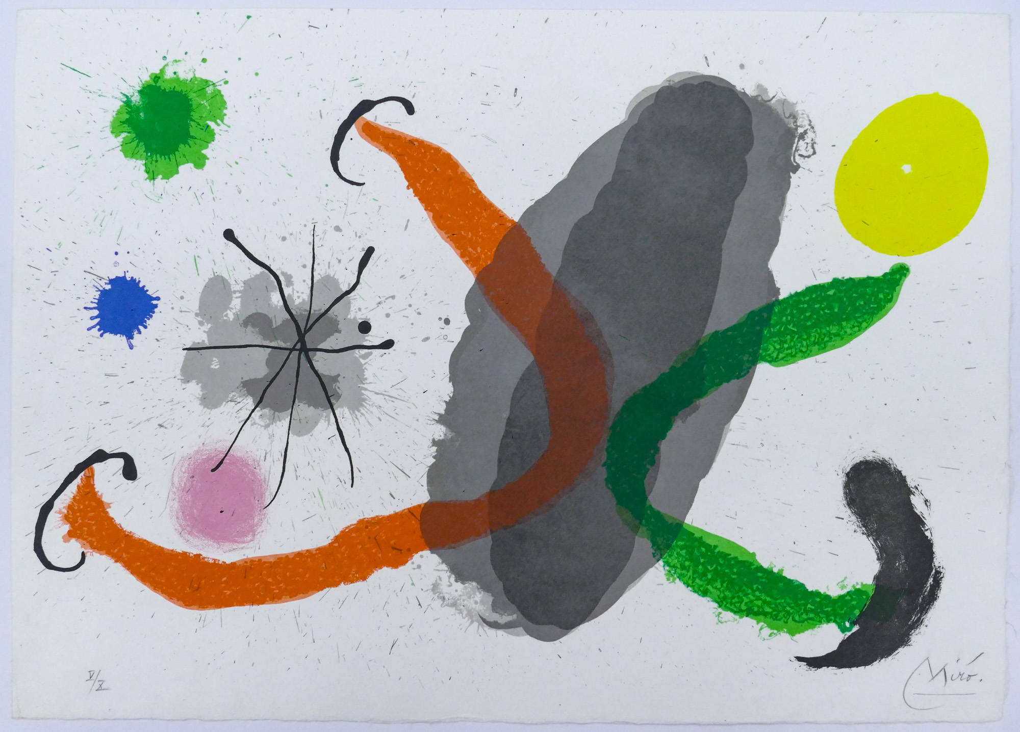 Appraisal: Joan Miro - Spanish ''Le Lezard Aux Plumes D'or'' Color