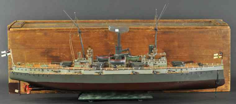 Appraisal: MARKLIN BATTLESHIP WITH ORIGINAL BOX circa - the sleek designed