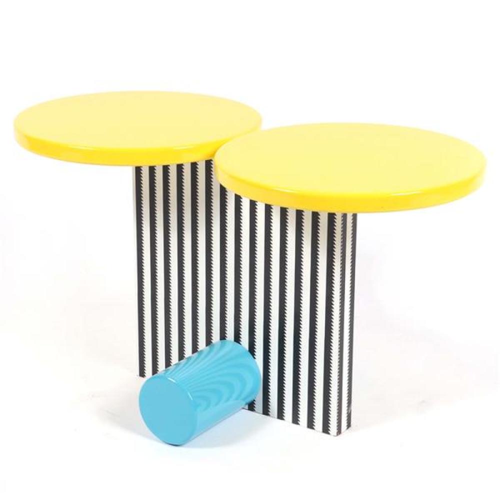 Appraisal: MEMPHIS 'POLAR' OCCASIONAL TABLE STAND DESIGNED BY MICHELE DE LUCCHI