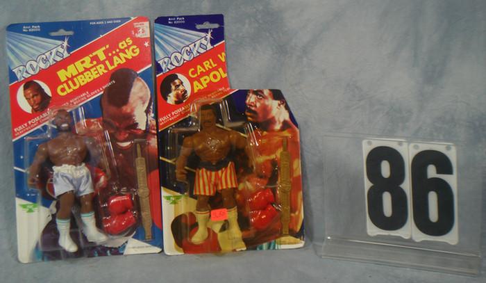 Appraisal: Rocky Action Figures Carl Weathers as Apollo Creed and Mr