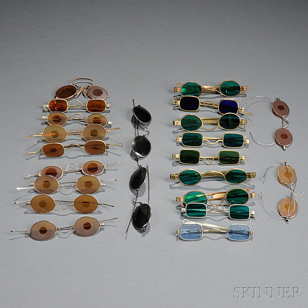 Appraisal: Collection of Tinted Lens Spectacles or Sunglasses th th century