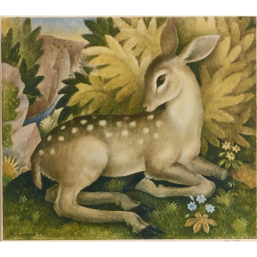 Appraisal: Billie Waters - - The Little Fawn reproduction printed in