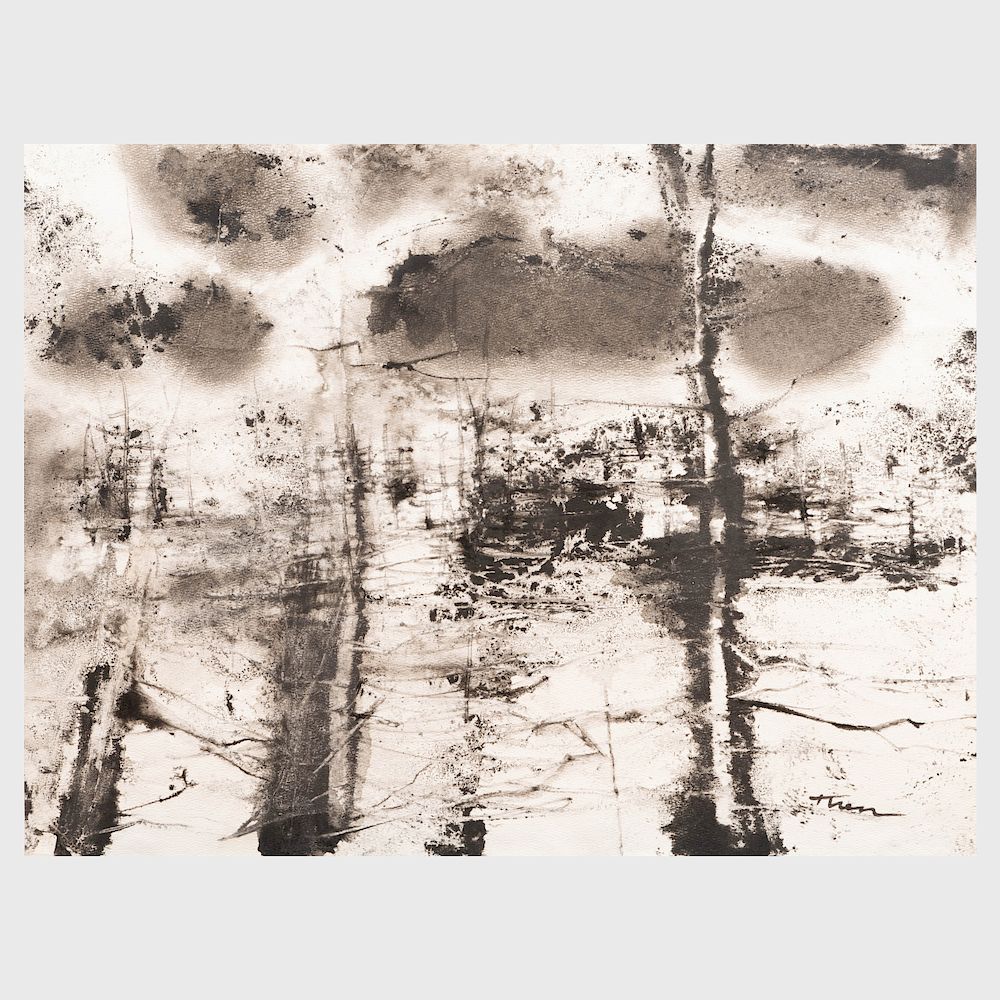 Appraisal: William Thon - Early March and Untitled Two ink and