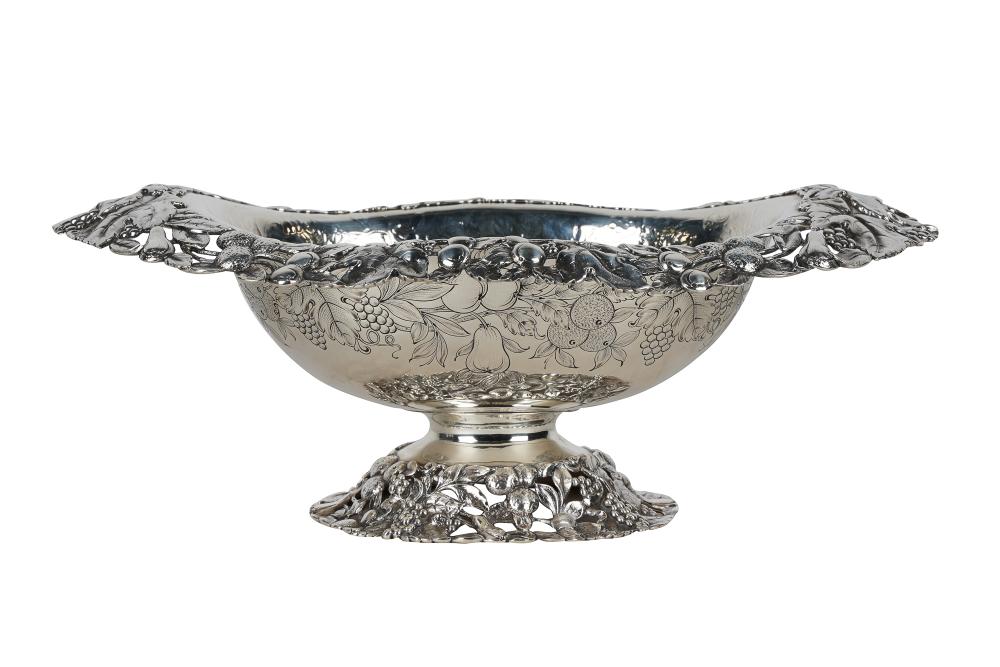 Appraisal: STERLING SILVER FOOTED CENTERBOWLstamped Sterling troy ounces inches wide inches