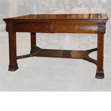 Appraisal: Renaissance Style Oak Center Table Estimate -