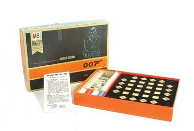 Appraisal: Milton Bradley James Bond Game comprising of gold black and