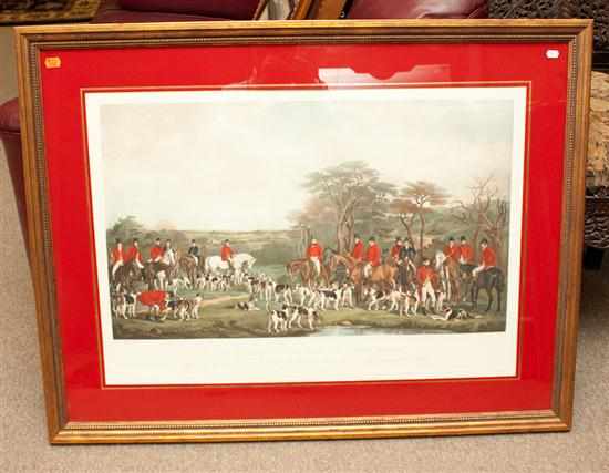 Appraisal: Sir Richard Sutton and the Quorn Hounds color print framed