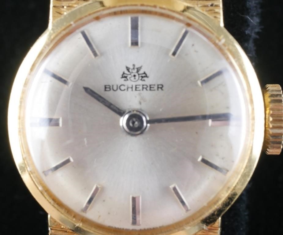 Appraisal: Ladies K yellow gold Bucherer Swiss made watch Case and