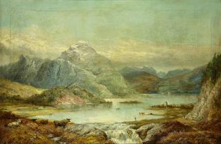 Appraisal: Painting Alexander Leggett Alexander Leggett Scottish - Scottish Countryside with