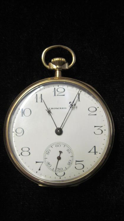 Appraisal: Gentleman's karat yellow gold pocket watch Howard th century