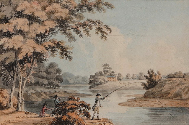 Appraisal: ATTRIBUTED TO A REIDAnglers on the River Nith at Friars