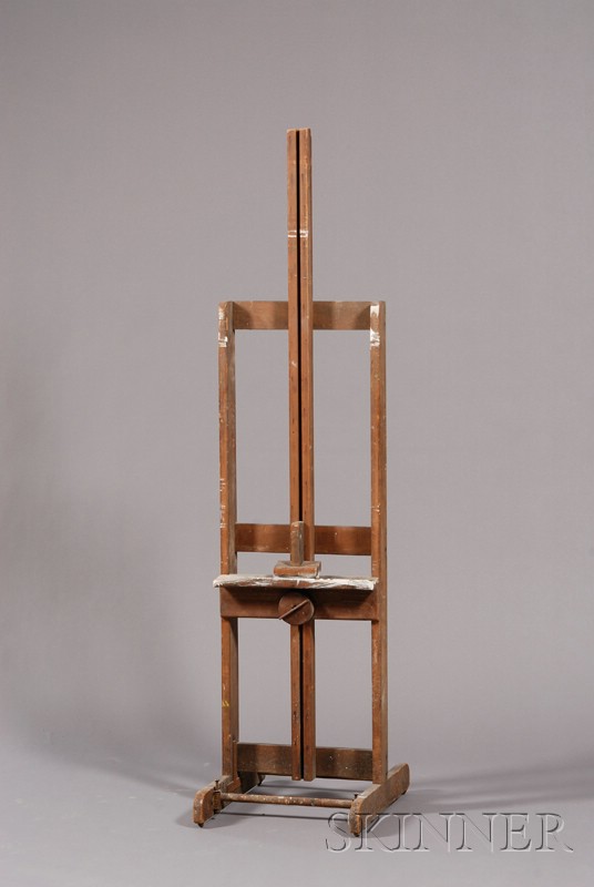 Appraisal: Artist's Easel Wood Mid th century Adjustable ht in Provenance