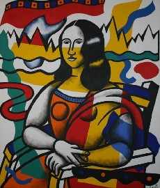 Appraisal: After Fernand Leger French - Untitled acrylic on canvas x