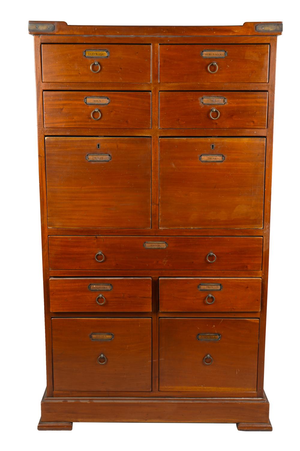 Appraisal: MULTI-DRAWER FILE CABINETCondition with general scratches and nicks inches wide