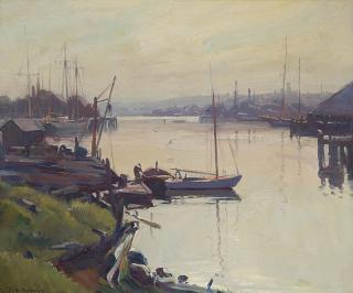 Appraisal: Emile Gruppe oil Emile Gruppe American - - ''East Gloucester''-