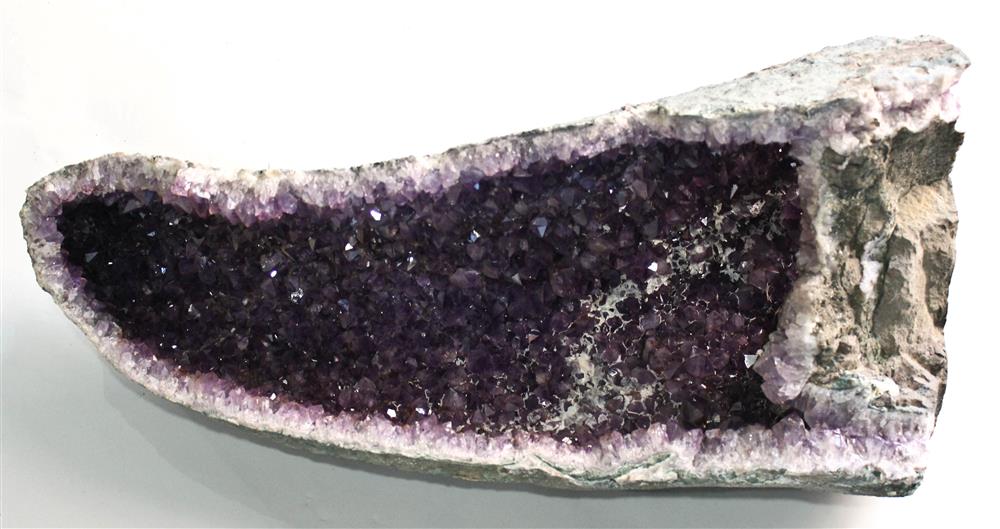 Appraisal: LARGE -INCH QUARTZ VARIETY AMETHYST GEODE FROM MINAS GERAIS BRAZIL