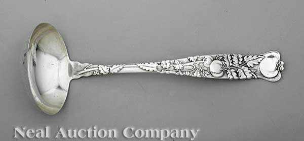 Appraisal: A Tiffany Co Sterling Silver Ladle Tomato Vine pattern pattern