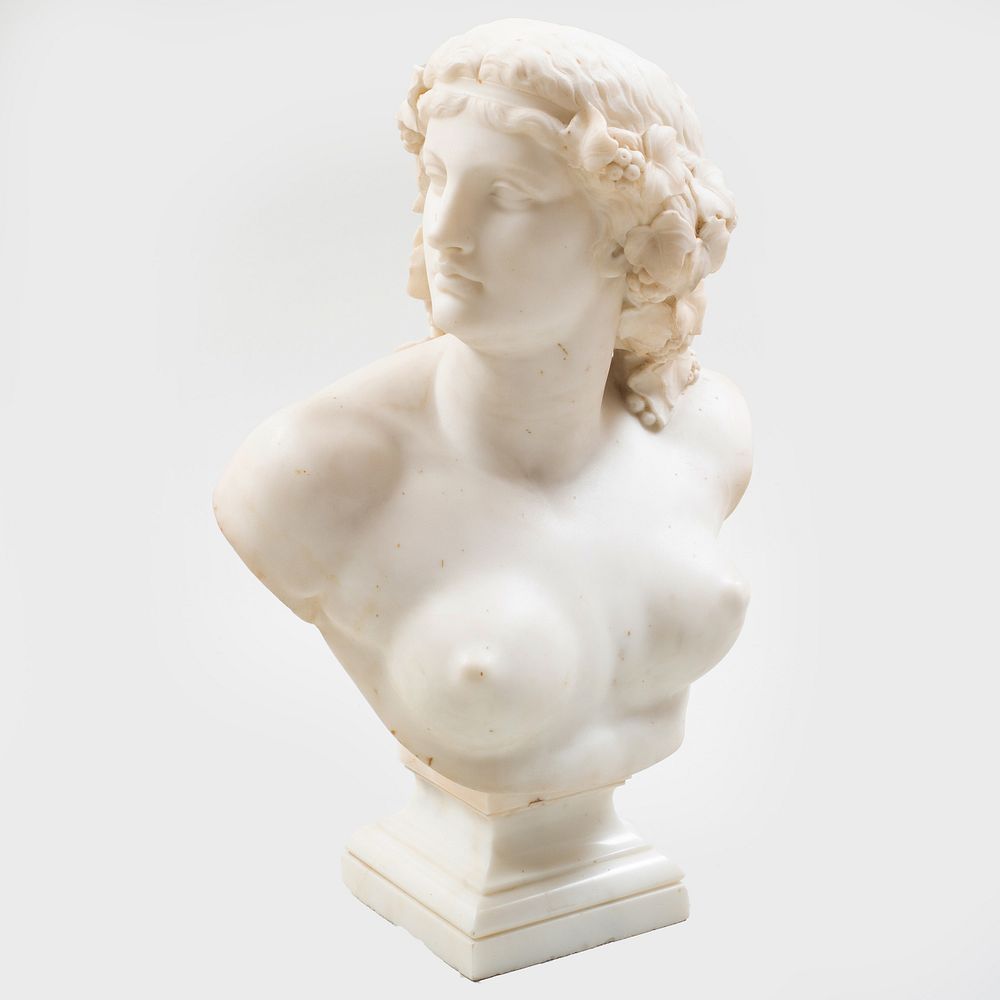 Appraisal: Attributed to Jean-Baptise Cl singer - Classical Bust White marble