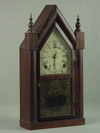 Appraisal: SHELF CLOCK - TH C ROSEWOOD CASED STEEPLE SHELF CLOCK