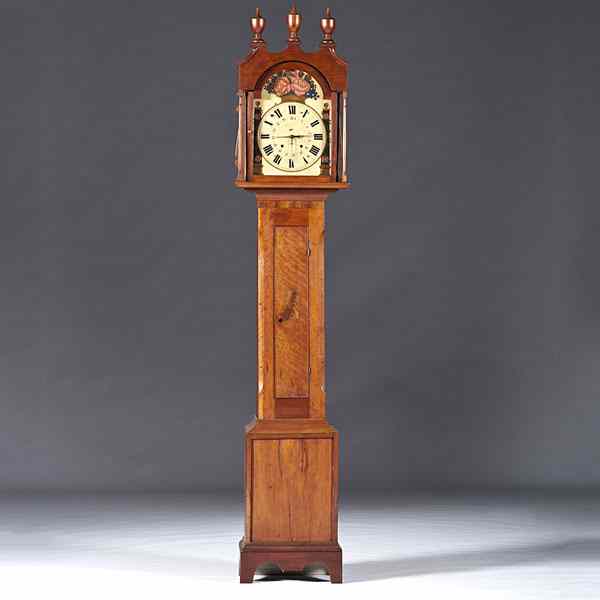 Appraisal: PennsylvaniaTall Case Clock Pittsburgh case with German Hermle clock with