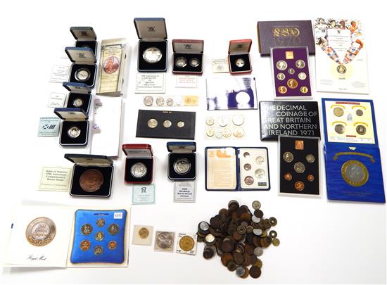 Appraisal: COINS pieces coins from around the world including proof and