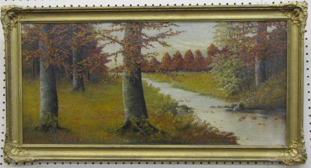 Appraisal: Signed H V Snyder x oil on canvas in period