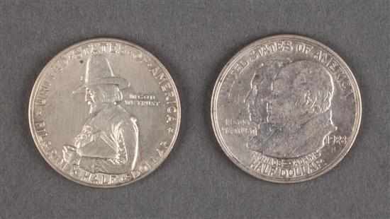 Appraisal: United States Pilgrim Tercentenary commemorative silver half dollar MS- and