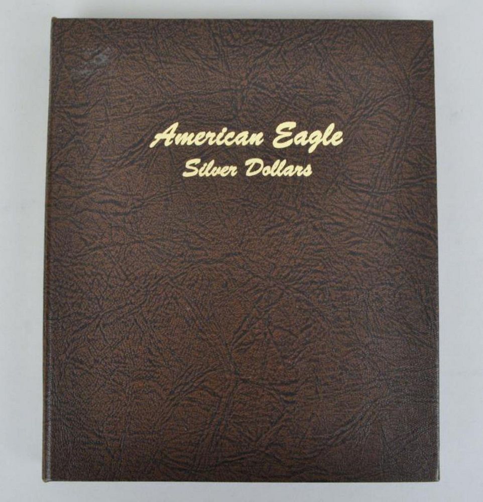 Appraisal: Book American Eagle Silver Dollars - Proof one ounce coins