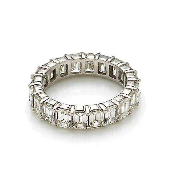 Appraisal: A diamond eternity band estimated total diamond weight carats mounted