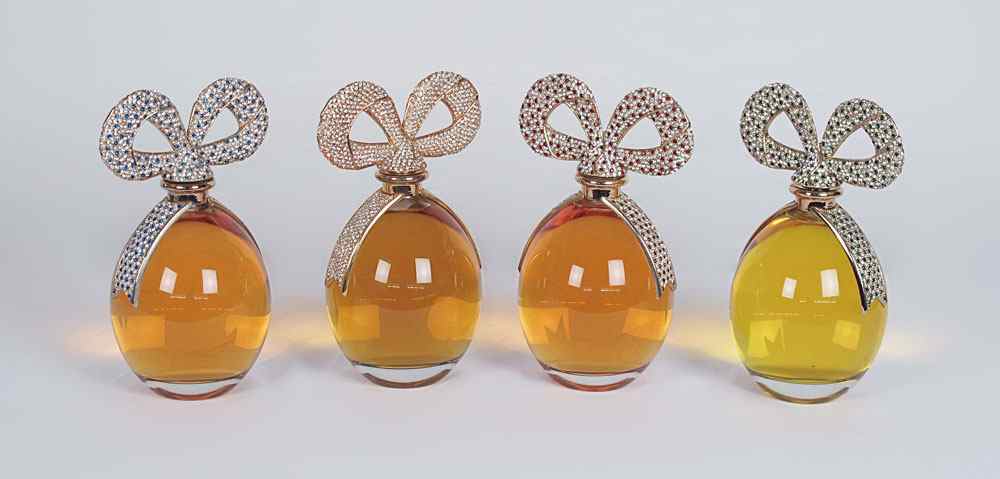 Appraisal: ALL OF ELIZABETH TAYLOR''S PERFUME FACTICE BOTTLES One each of