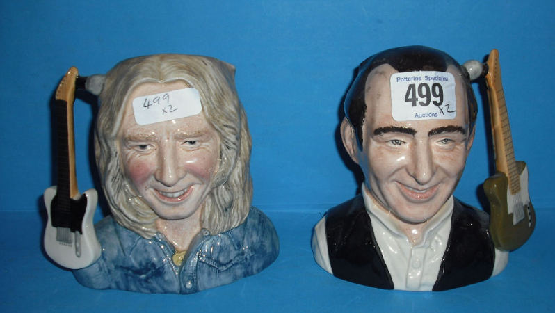 Appraisal: Royal Doulton small Character jugs Rick Parfitt D and Francis