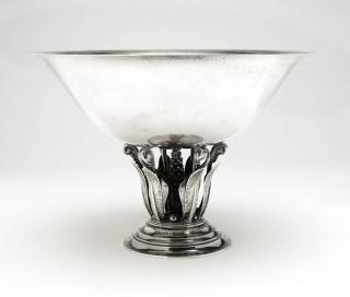 Appraisal: George Jensen sterling silver centerpiece No Circa - designed by