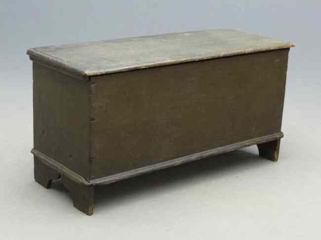 Appraisal: th c New England painted blanket box '' W ''