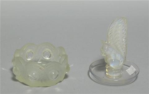 Appraisal: LALIQUE 'ECUREUIL' CENDRIER Stenciled upper case mark the squirrel in