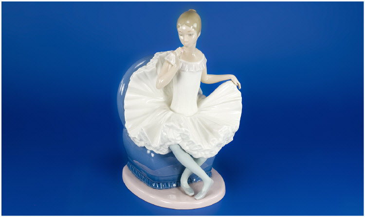 Appraisal: Nao Figure Ballerina holing a rose inches in height