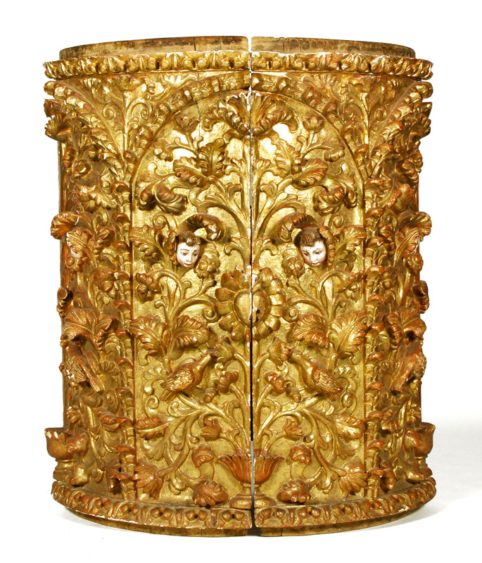 Appraisal: - th th C Italian Carved Gilt Panels th or