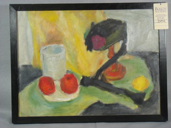 Appraisal: Annette Dufresne b o c Still Life with Apples and