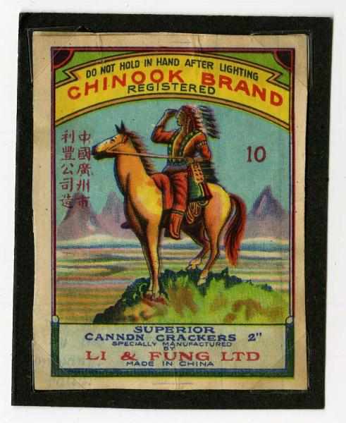 Appraisal: Chinook Brand Firecracker Label Class Manufactured by Li Fung Condition