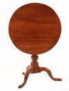 Appraisal: TILT-TOP TABLE - Queen Anne Period Solid Cherry Tilt-Top Table