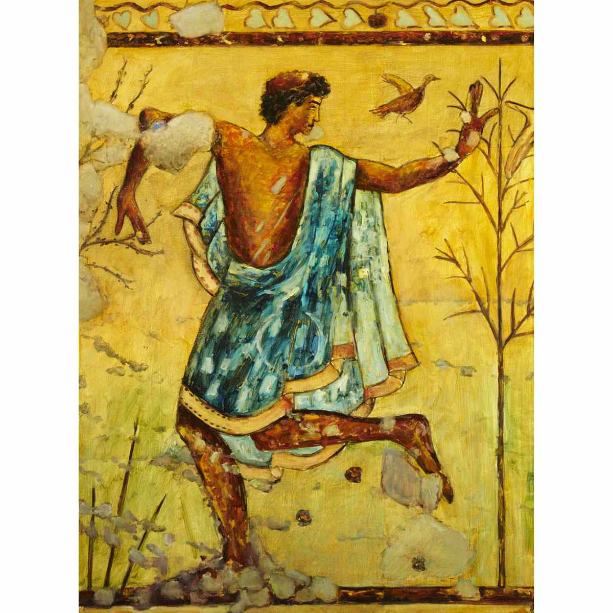 Appraisal: DAVID BIERK A EULOGY TO ART AND LIFE ETRUSCAN DANCER