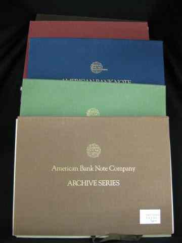 Appraisal: Volumes American Bank Note Company''Archive Series'' portfolios great engravings artwork