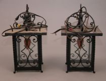 Appraisal: Pair of Arts and Crafts Lanterns American Pair of identical