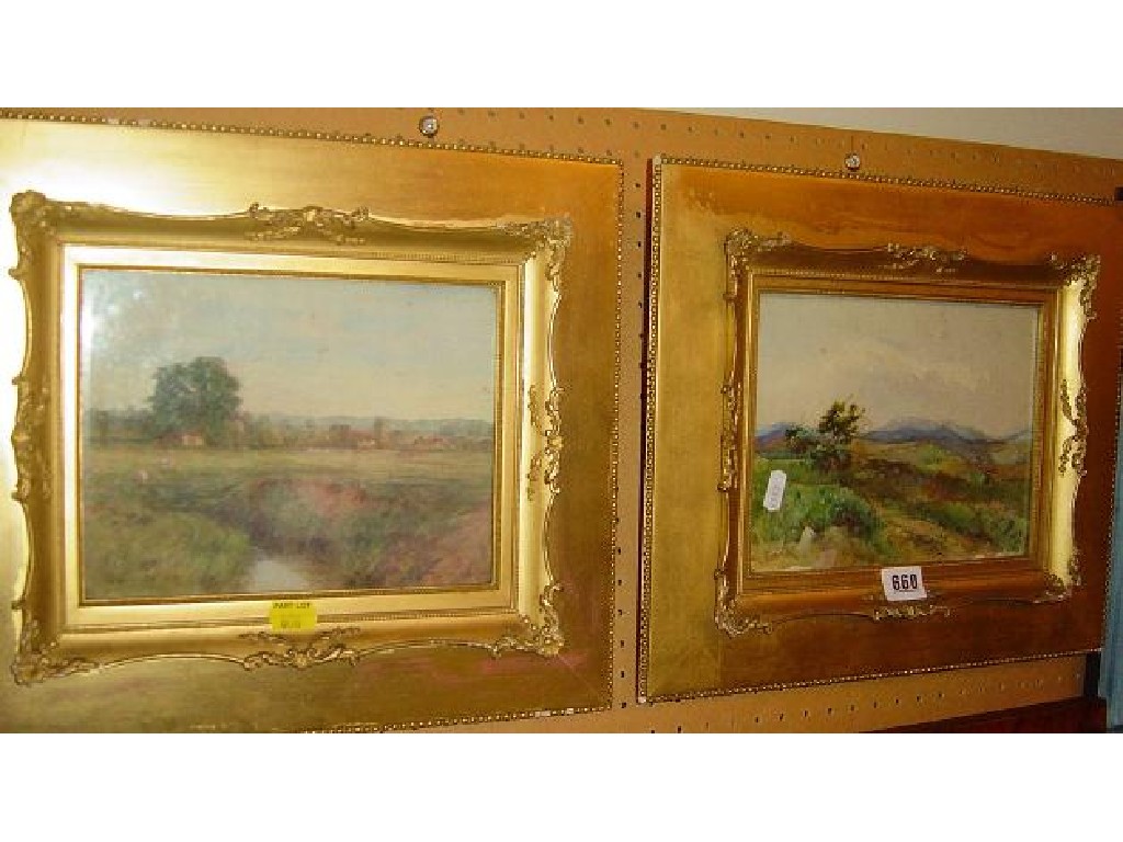 Appraisal: A pair of late th century watercolour studies of landscapes